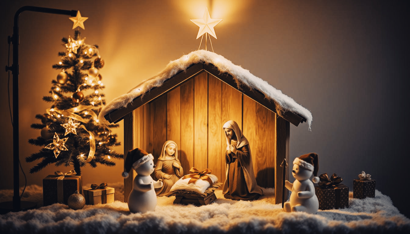 The modern nativity scene